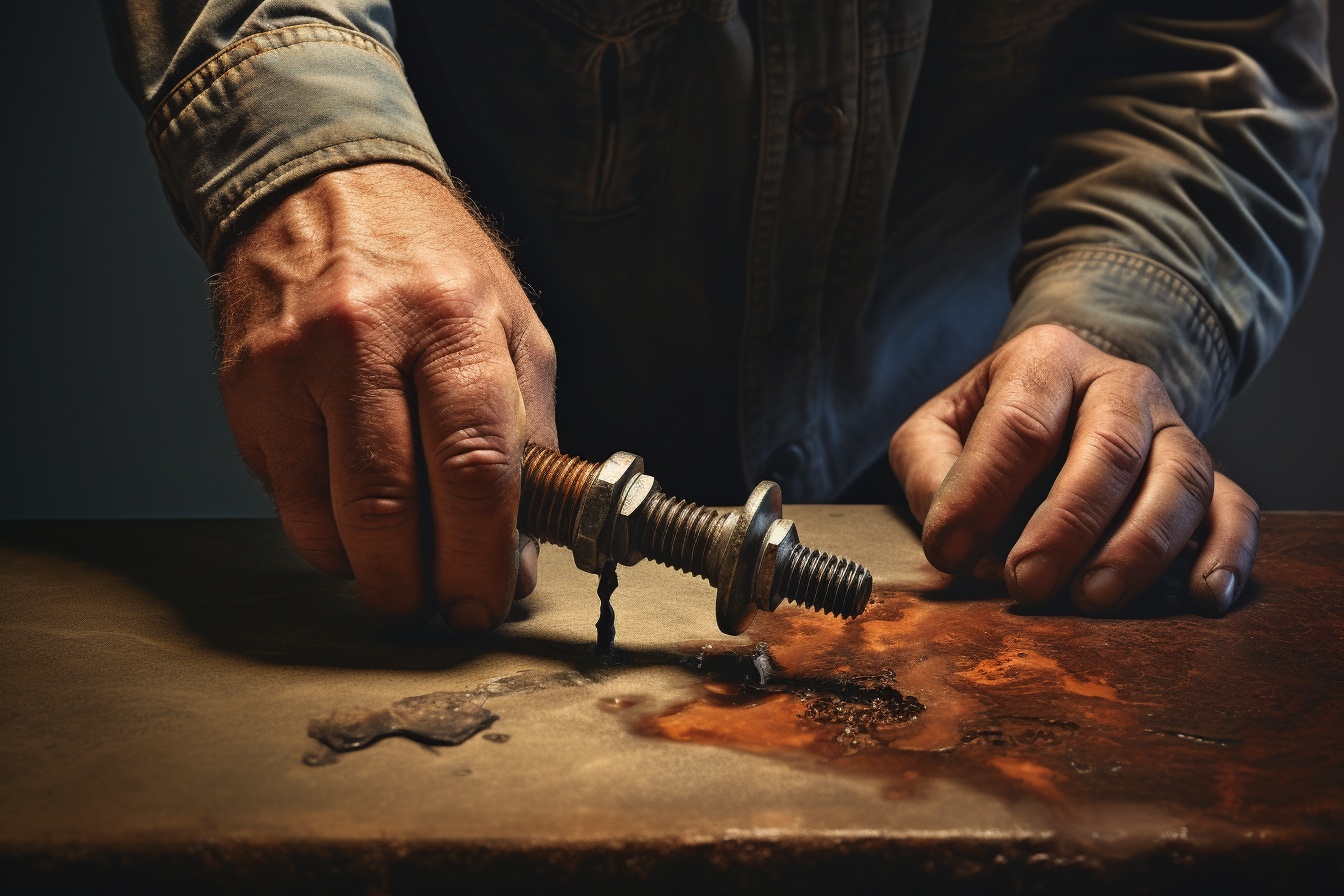 how to loosen a rusty screw